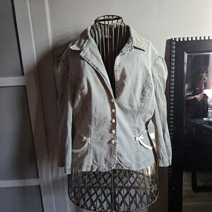 Women's Light Gray Denim Jacket